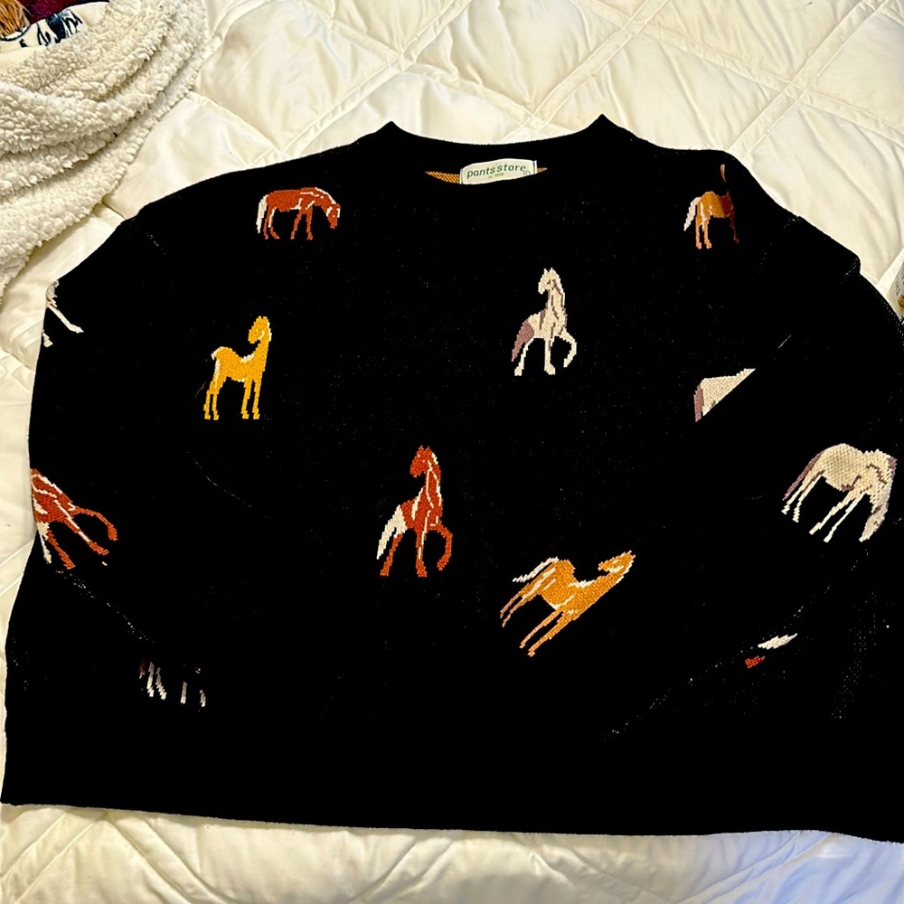 NWOT pants store horse sweater